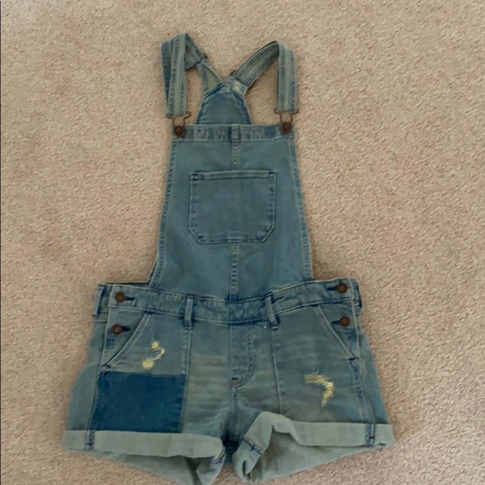 hollister overall shorts